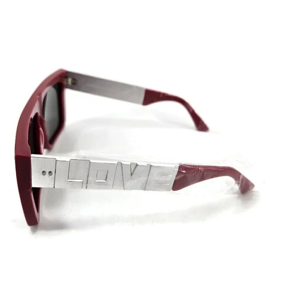 New Vintage Frames Company Corey Shapiro Love/Hate Sunglasses Red/Silver